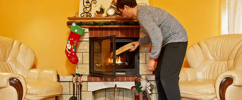 Rusted Metal Fireplace Restoration in Superior, Wisconsin